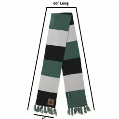 Harry Potter - Slytherin Patch Striped Scarf