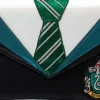 Harry Potter - Slytherin School Uniform 9” Faux Leather Flap Clutch