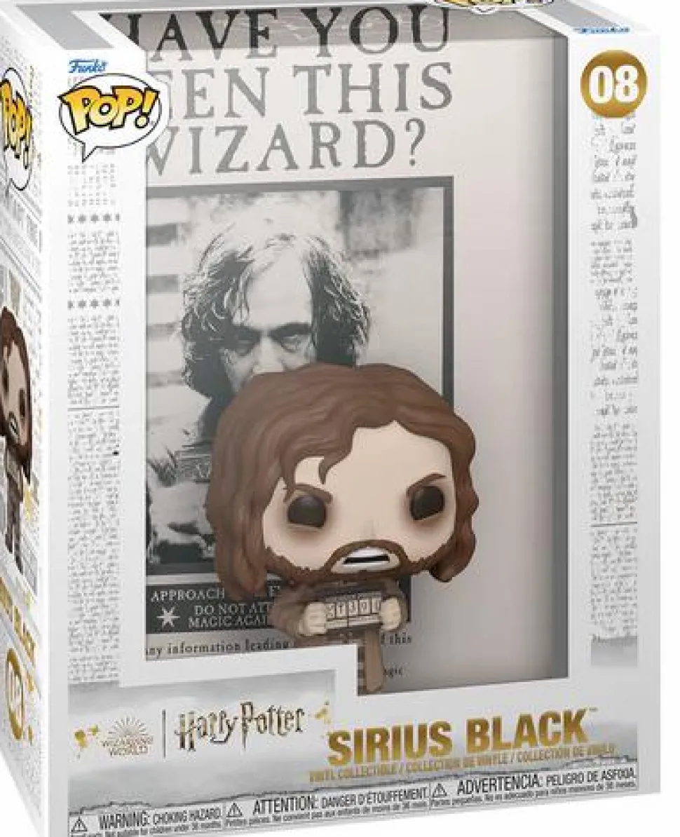 Harry Potter and the Prisoner of Azkaban - Wanted Poster with Sirius Black Pop! Covers Vinyl Figure