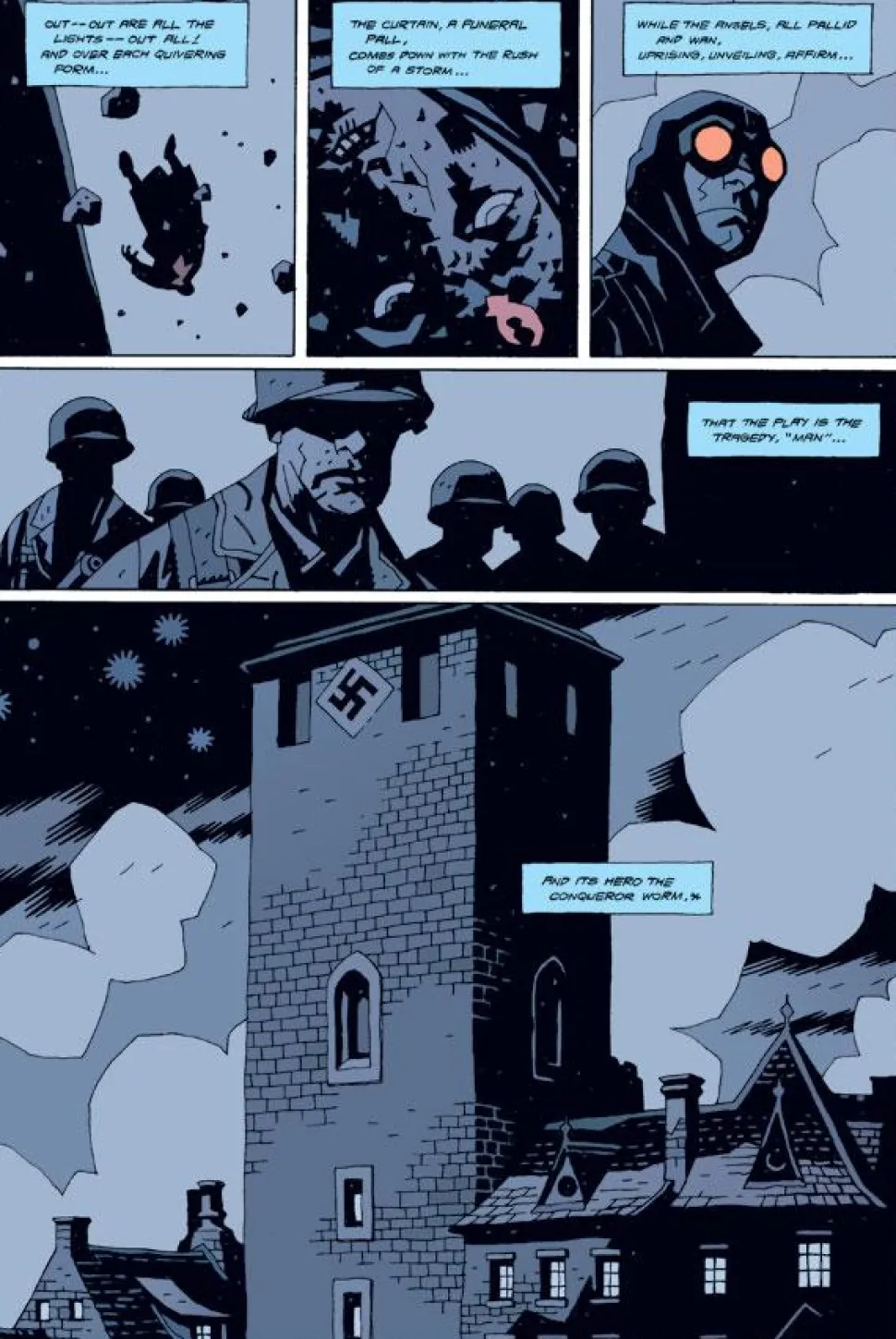Hellboy - Library Edition Volume 03 Conqueror Worm and Strange Places Hardcover Book