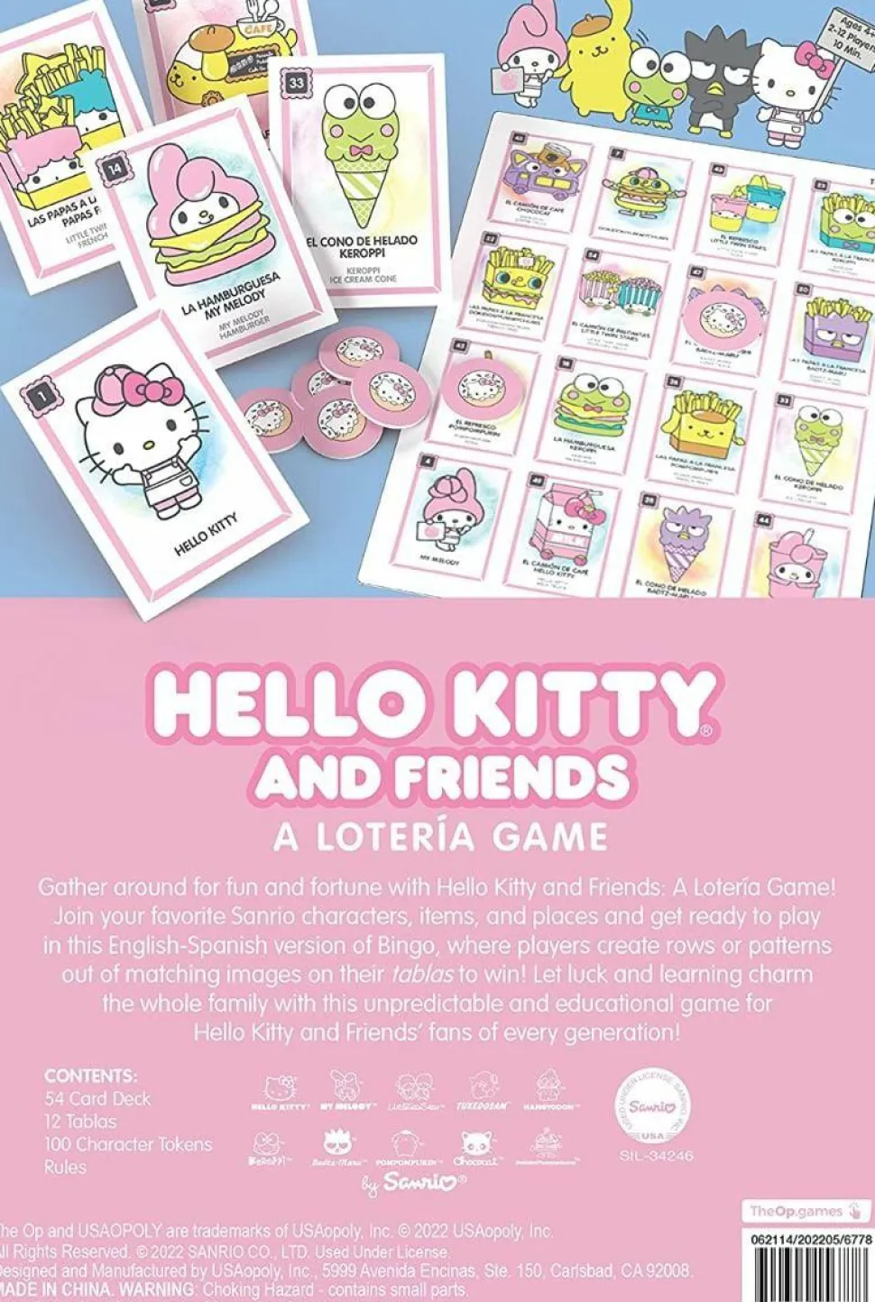 Hello Kitty & Friends - A Loteria Card Game