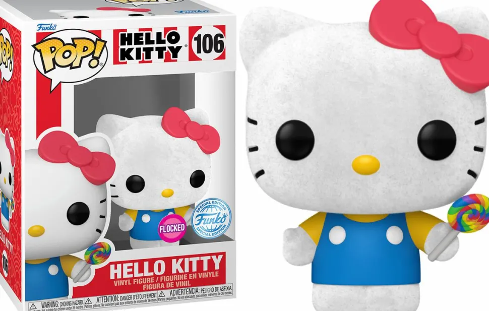 Hello Kitty - Hello Kitty with Lollipop (Flocked) Pop! Vinyl Figure