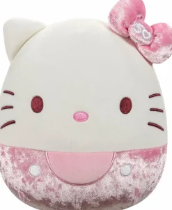 Hello Kitty - Hello Kitty with Pink Velvet Bow 50th Anniversary Squishmallows 8" Plush