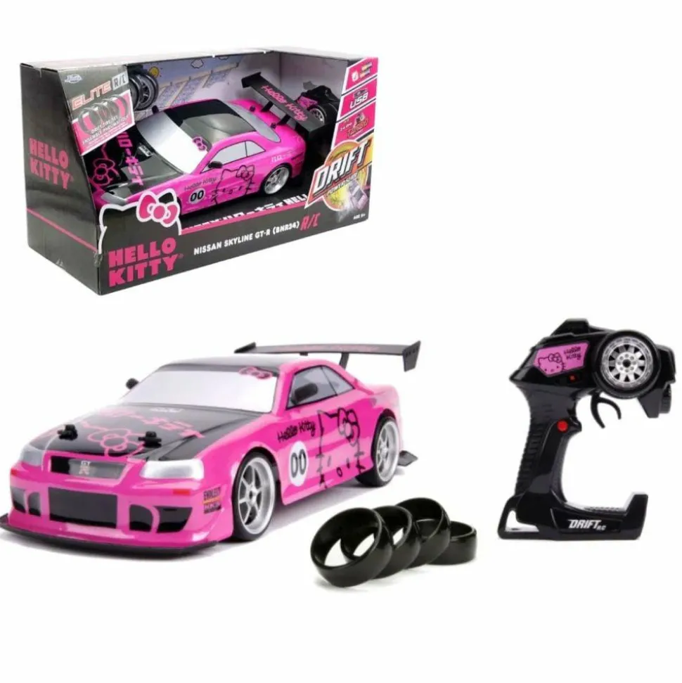 Hello Kitty - Nissan Skyline GT-R (BNR34) Elite 1/10th Scale R/C Remote Control Vehicle Replica