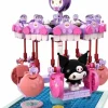 Hello Kitty - Summer Wunderland Kuromi Swing Ride Building Block Construction Set (439 Pieces)