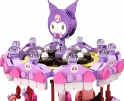 Hello Kitty - Summer Wunderland Kuromi Swing Ride Building Block Construction Set (439 Pieces)