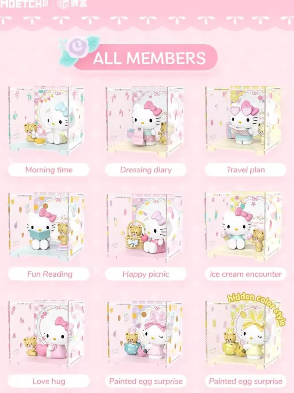 Hello Kitty - Sweetheart Playmate Mini Box Pro Blind Box (Single Unit)