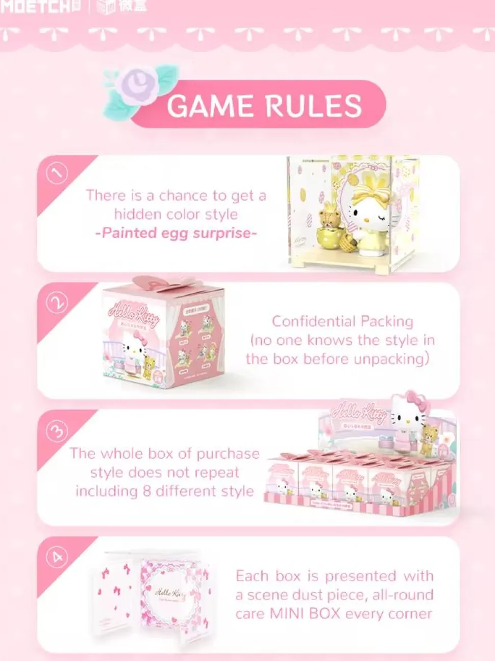 Hello Kitty - Sweetheart Playmate Mini Box Pro Blind Box (Single Unit)