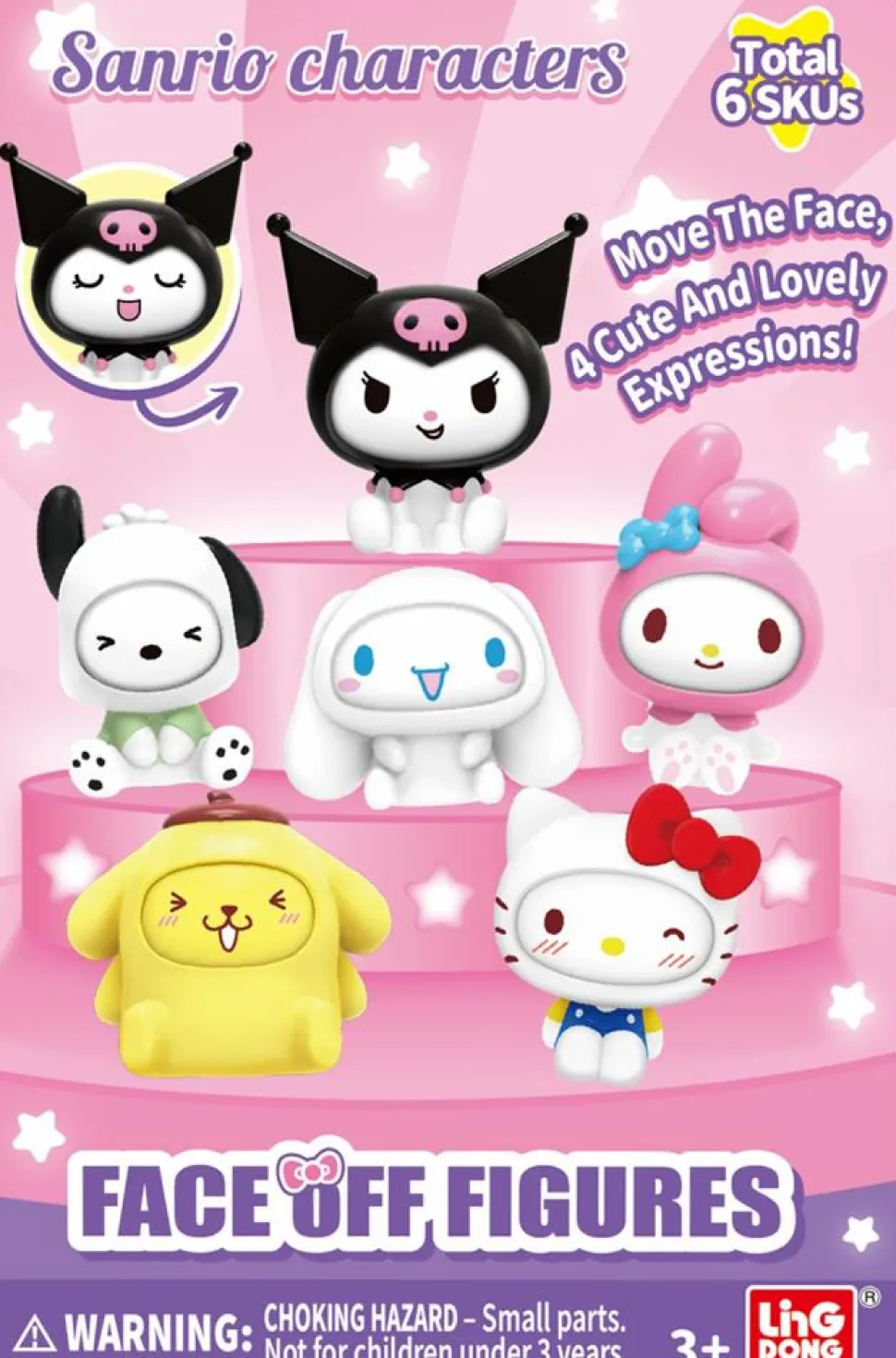 Hello Kitty and Friends - Sanrio Characters Face Off Figures Blind Box Vinyl Figure (Single Unit)