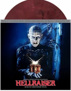 Hellraiser (1987) - Original Motion Picture Soundtrack by Christopher Young 30th Anniversary Edition LP Vinyl Record (Red/Black Bloodshed Coloured Vinyl)