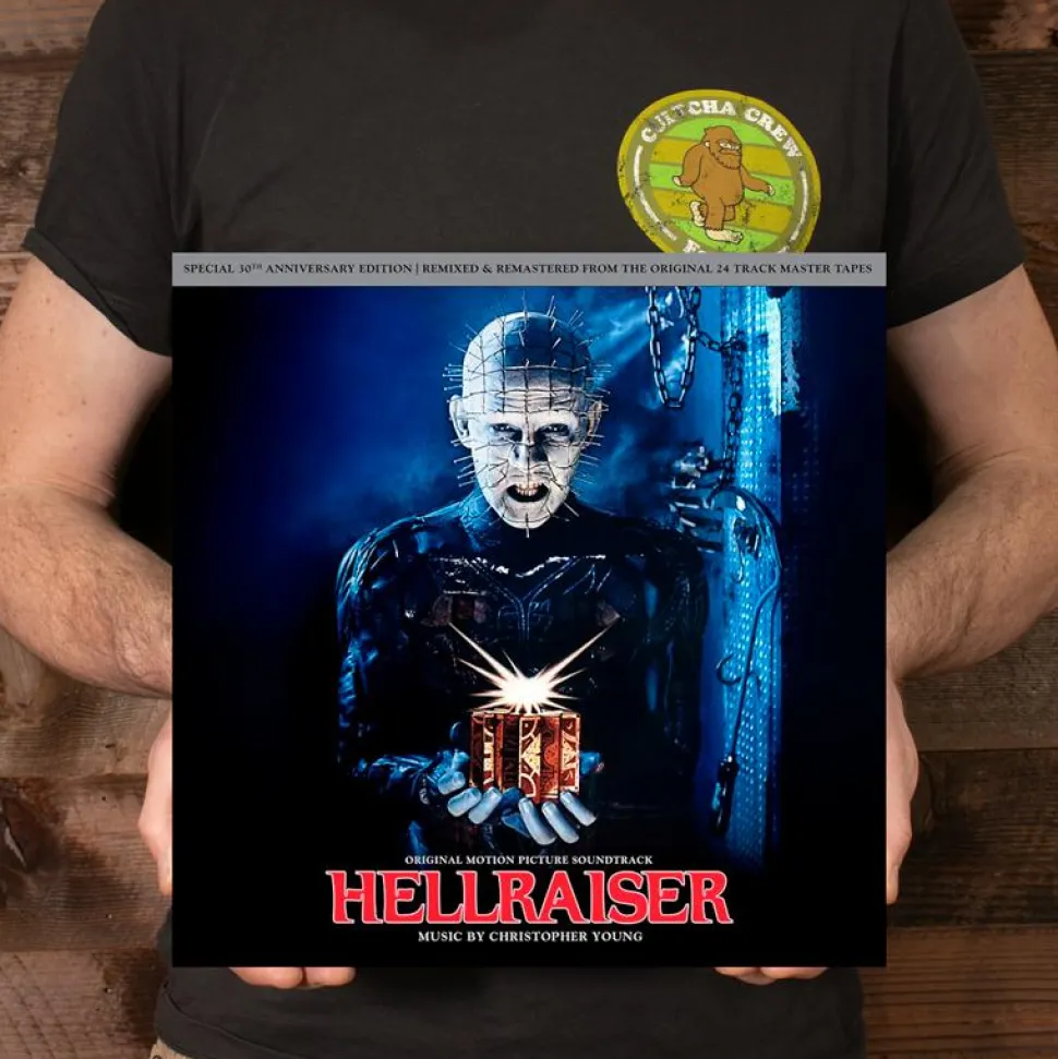 Hellraiser (1987) - Original Motion Picture Soundtrack by Christopher Young 30th Anniversary Edition LP Vinyl Record (Red/Black Bloodshed Coloured Vinyl)