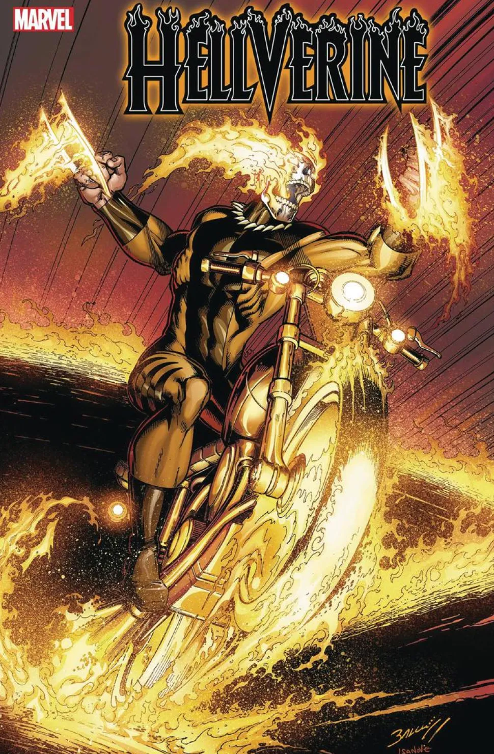 Hellverine (2025) - Issue #1 Single Issue Paperback Comic Book (Mark Bagley Foil Variant Cover)
