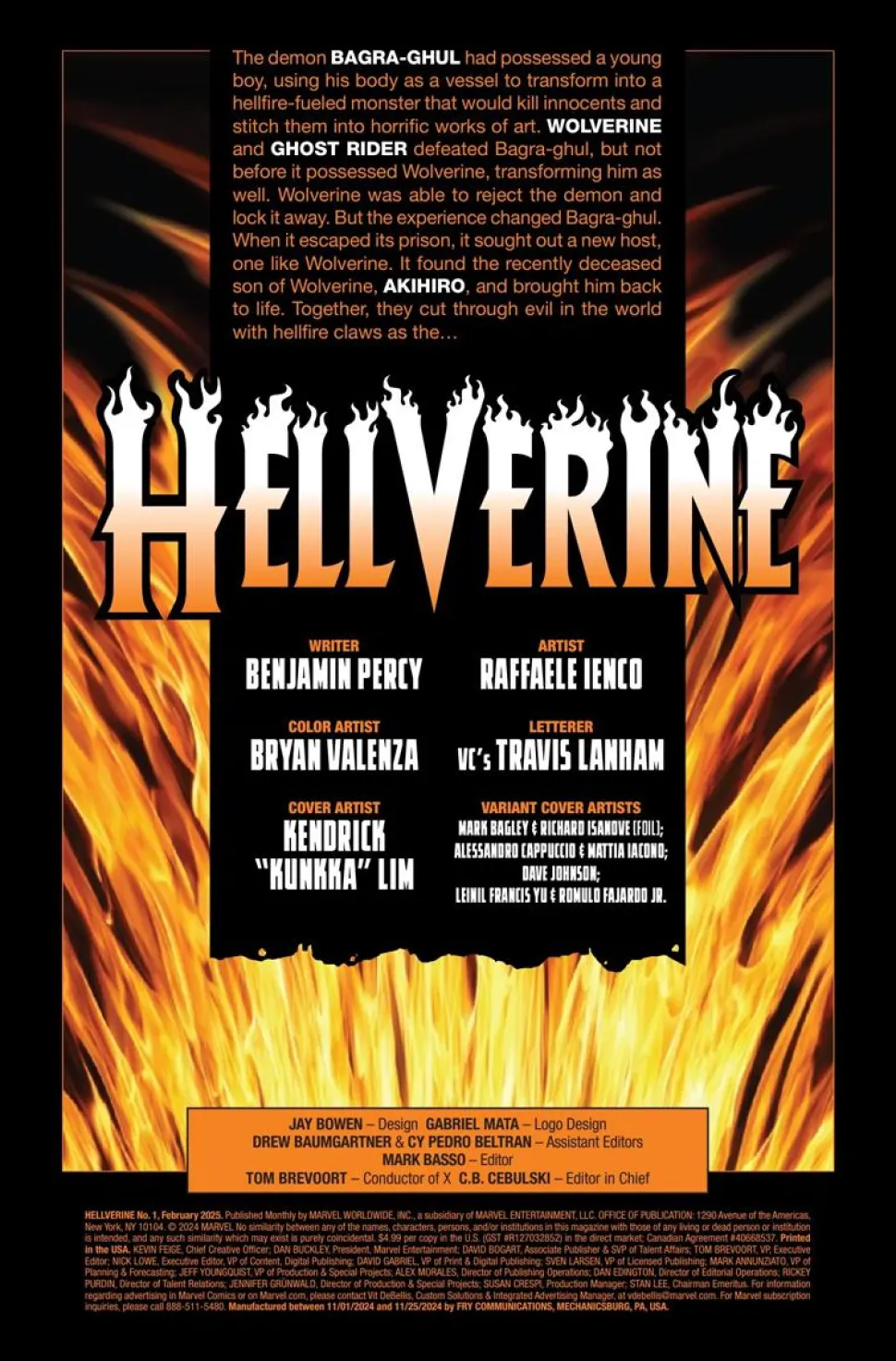 Hellverine (2025) - Issue #1 Single Issue Paperback Comic Book (1:25 Incentive Leinil Yu Variant Cover)