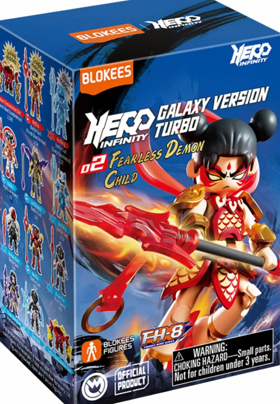 Hero Infinity - Galaxy Version Turbo 02 Fearless Demon Child Blind Box Articulated Model Kit (Display of 9)