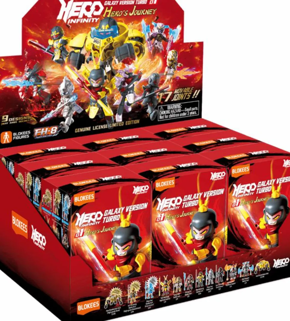 Hero Infinity - Galaxy Version Turbo 01 Hero‘s Journey Blind Box Articulated Model Kit (Display of 9)