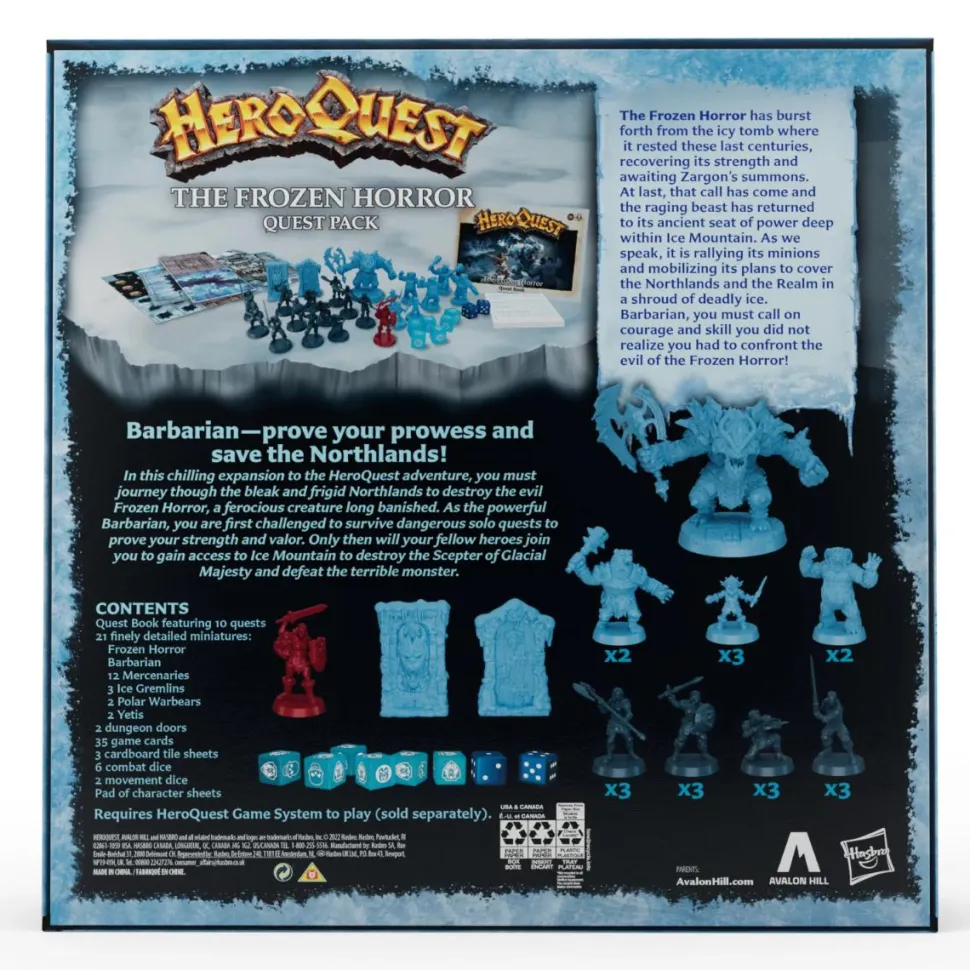 HeroQuest - The Frozen Horror Quest Board Game Expansion Pack