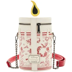 Hocus Pocus - Black Flame Candle Glow in the Dark 10” Faux Leather Crossbody Bag