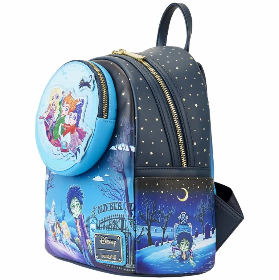 Hocus Pocus - Poster Glow in the Dark 10" Faux Leather Mini Backpack