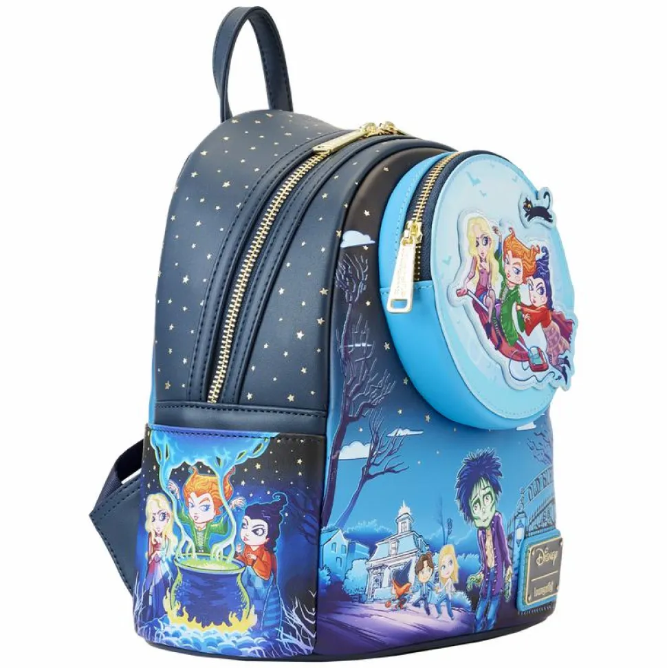 Hocus Pocus - Poster Glow in the Dark 10" Faux Leather Mini Backpack