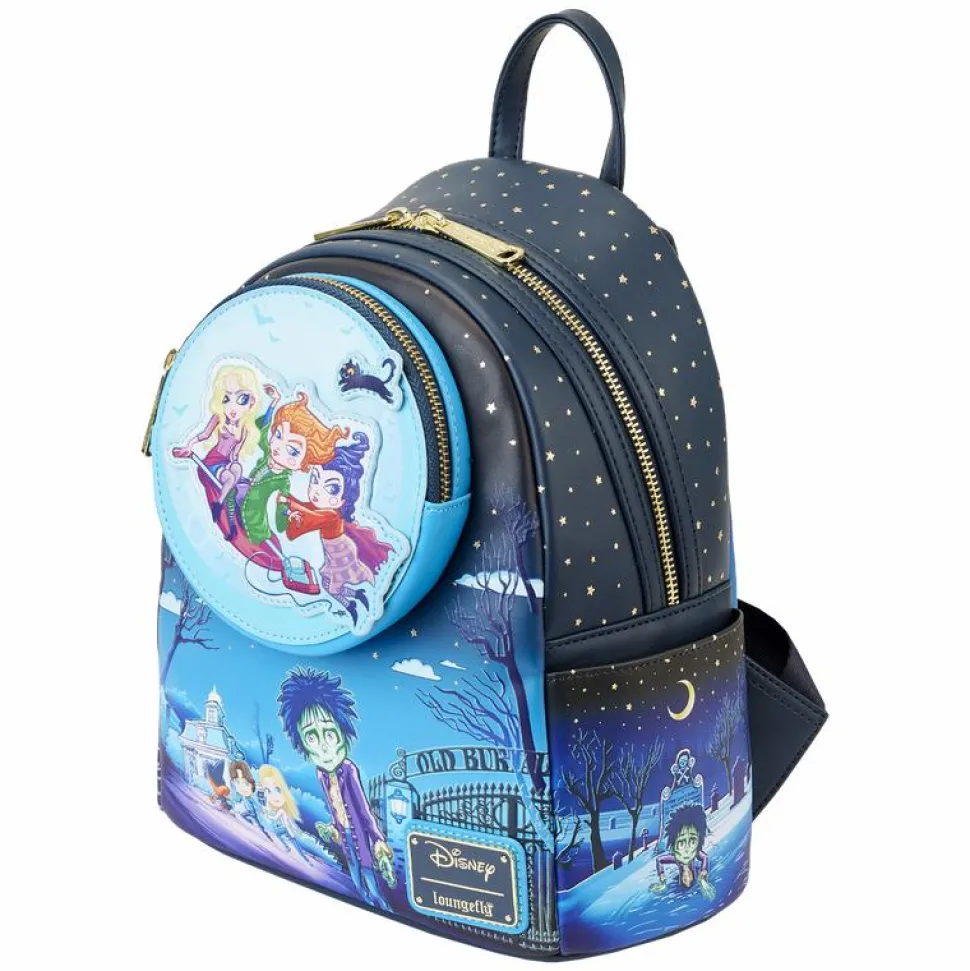 Hocus Pocus - Poster Glow in the Dark 10" Faux Leather Mini Backpack