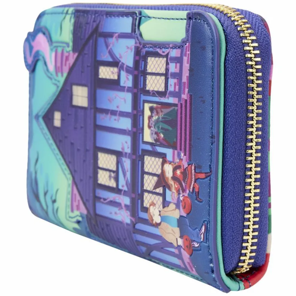 Hocus Pocus - Sanderson Sisters House Glow in the Dark 4" Faux Leather Zip-Around Wallet