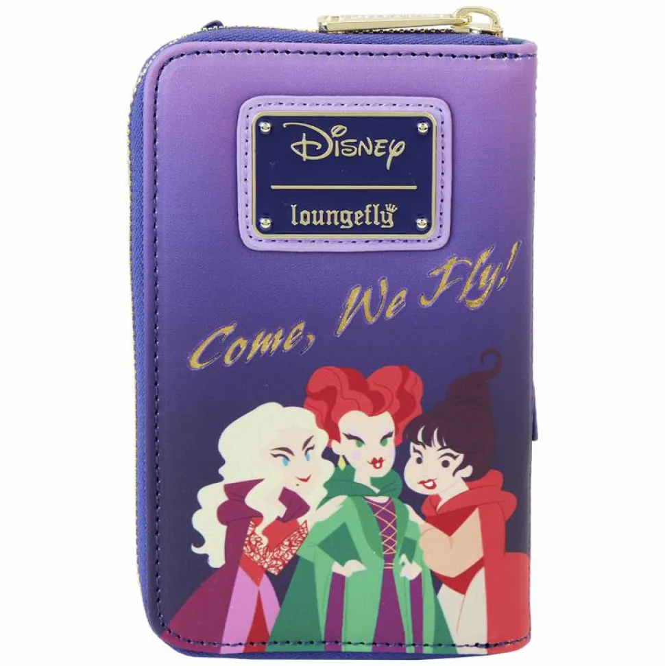 Hocus Pocus - Sanderson Sisters House Glow in the Dark 4" Faux Leather Zip-Around Wallet
