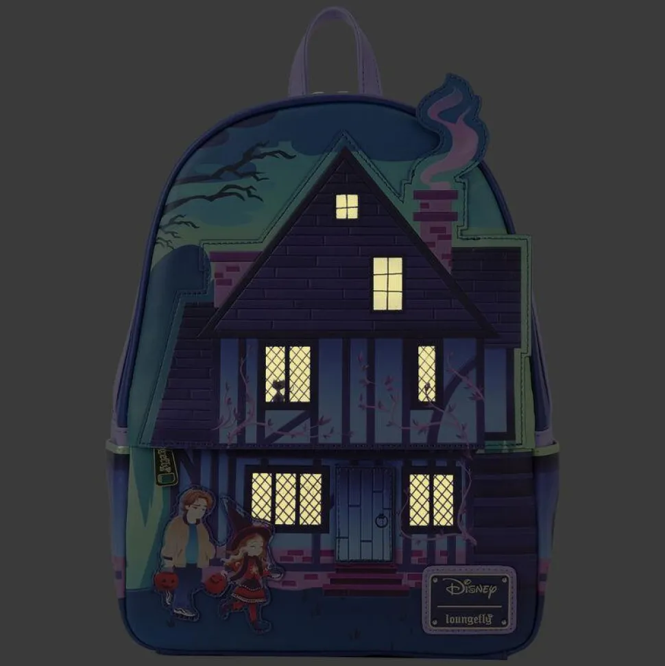 Hocus Pocus - Sanderson Sisters House Glow in the Dark 12" Faux Leather Mini Backpack