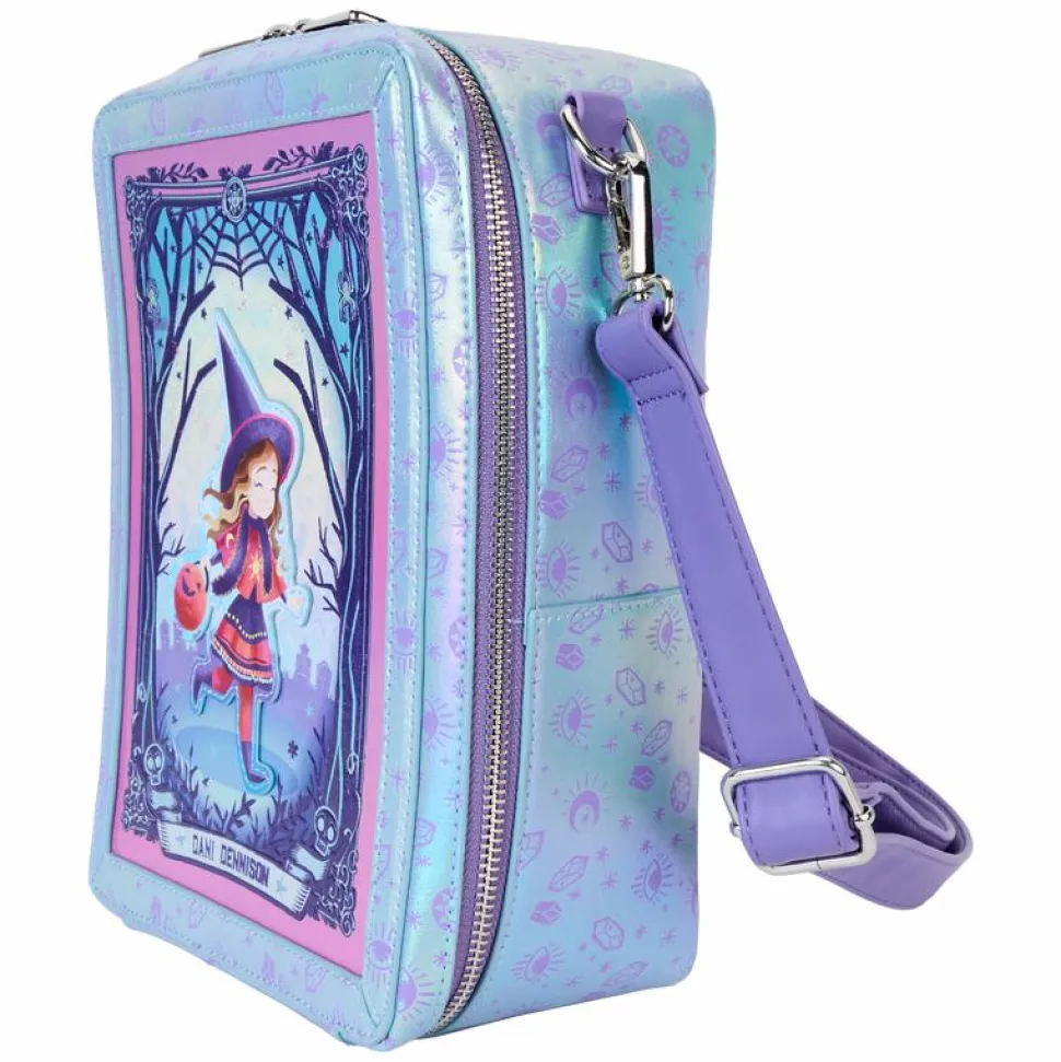 Hocus Pocus - Tarot Card Iridescent 10" Faux Leather Crossbody Bag