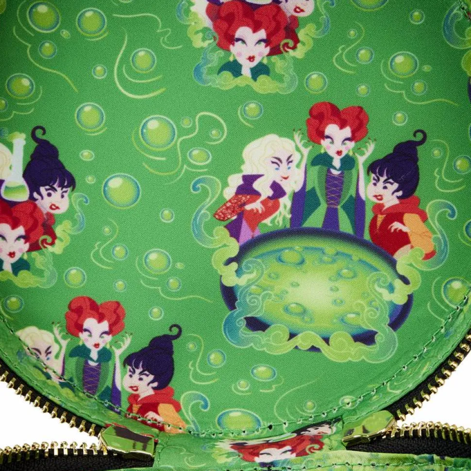 Hocus Pocus - Winifred Cauldron Lenticular Glow in the Dark 6" Faux Leather Crossbody Bag