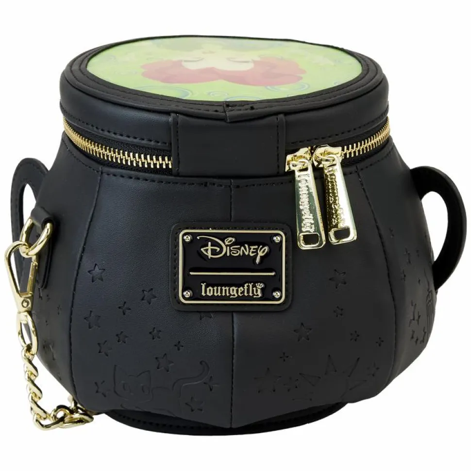 Hocus Pocus - Winifred Cauldron Lenticular Glow in the Dark 6" Faux Leather Crossbody Bag