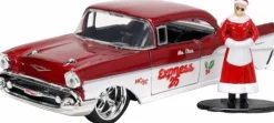 Holiday Rides - Mrs. Santa Claus & 1957 Chevrolet Bel Air 2022 Holiday 1/32 Scale Die-Cast Vehicle Replica