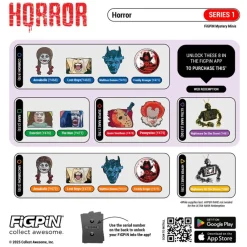 Horror - Series 1 FiGPiN Mystery Blind Box Mini Enamel Pin (Single Unit)