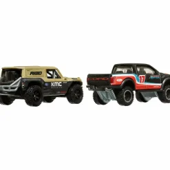 Hot Wheels - Ford Bronco R & 2017 Ford F-150 Raptor Hot Wheels Premium Car Culture Real Riders 1/64th Scale Die-Cast Vehicle Replica 2-Pack