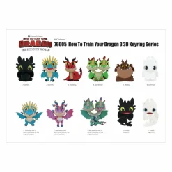How to Train Your Dragon 3: The Hidden World - 3D Figural Foam Keychain Blind Bag (Display of 24)