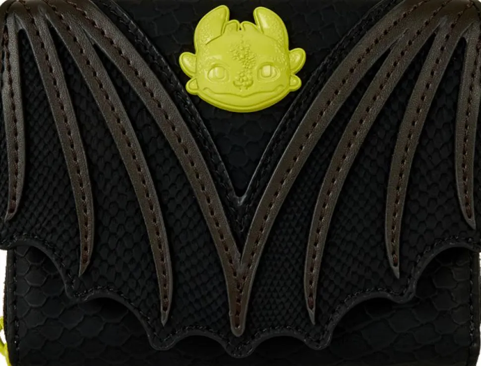 How To Train Your Dragon - Night Fury 4" Faux Leather Trifold Wallet