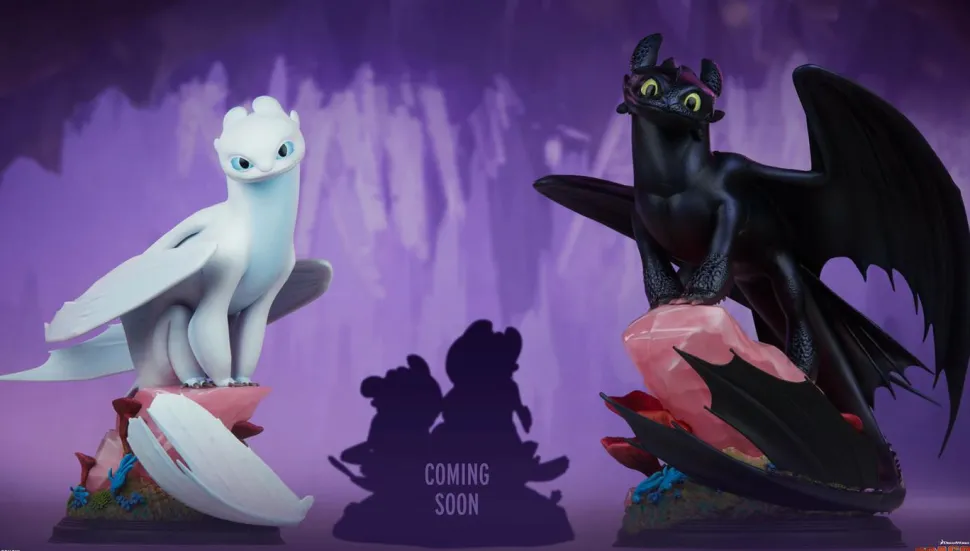 How to Train Your Dragon 3: The Hidden World - Light Fury 10” Statue