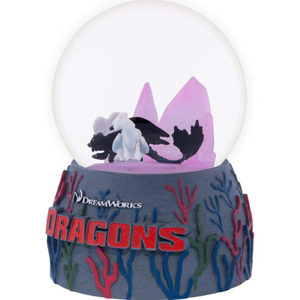 How to Train Your Dragon - Toothless & Light Fury Light-up Snowglobe