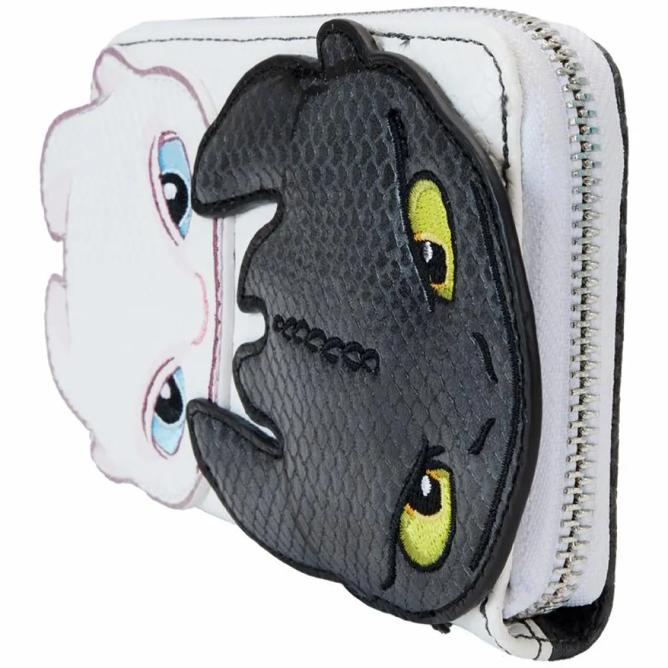 How To Train Your Dragon - Light & Night Fury Cosplay 4" Faux Leather Zip-Around Wallet