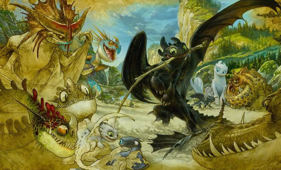 How to Train Your Dragon: The Hidden World - How to Draw Your Dragon Fine Art Print by Heather Edwards