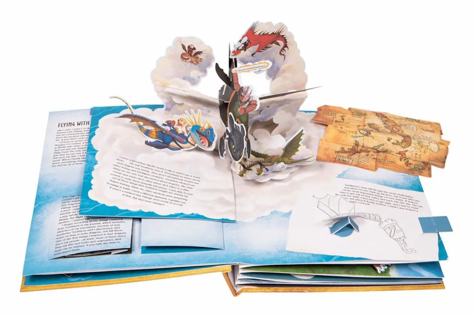 How to Train Your Dragon - Adventures with Dragons: A Pop-Up History Hardcover Book