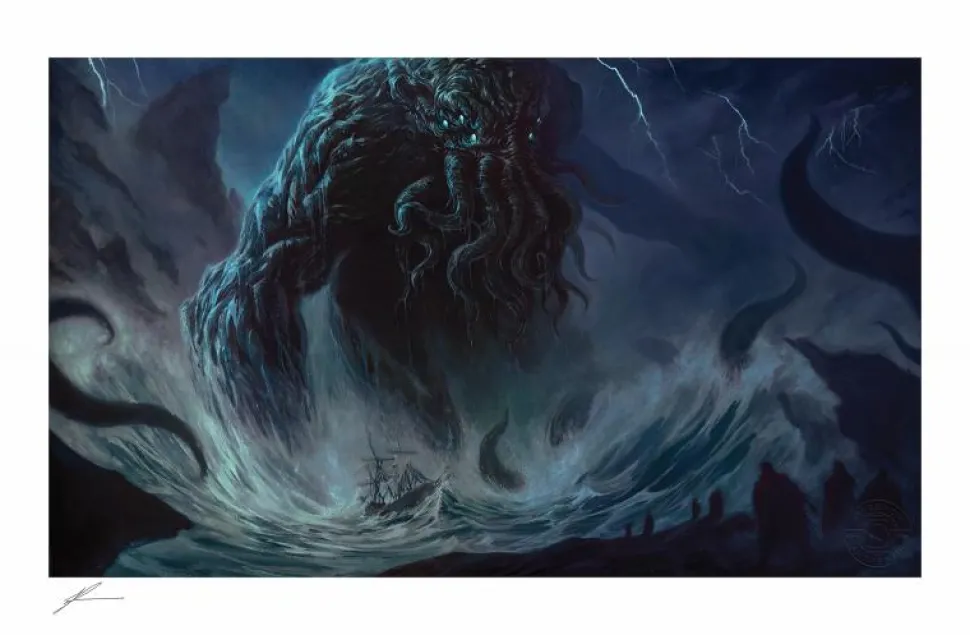 HP Lovecraft - Cthulhu I Fine Art Print by Richard Luong