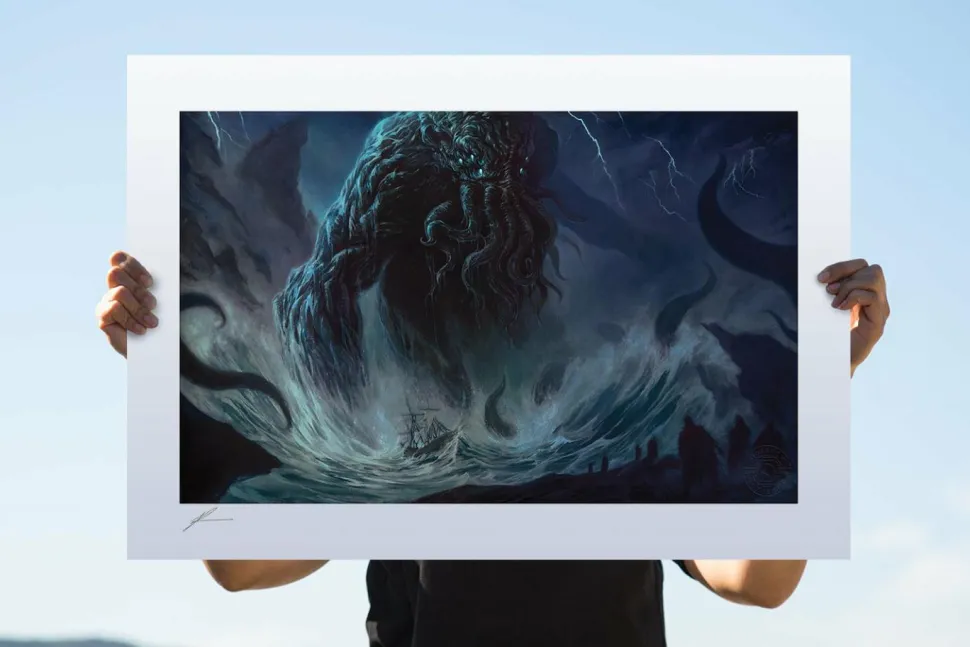 HP Lovecraft - Cthulhu I Fine Art Print by Richard Luong