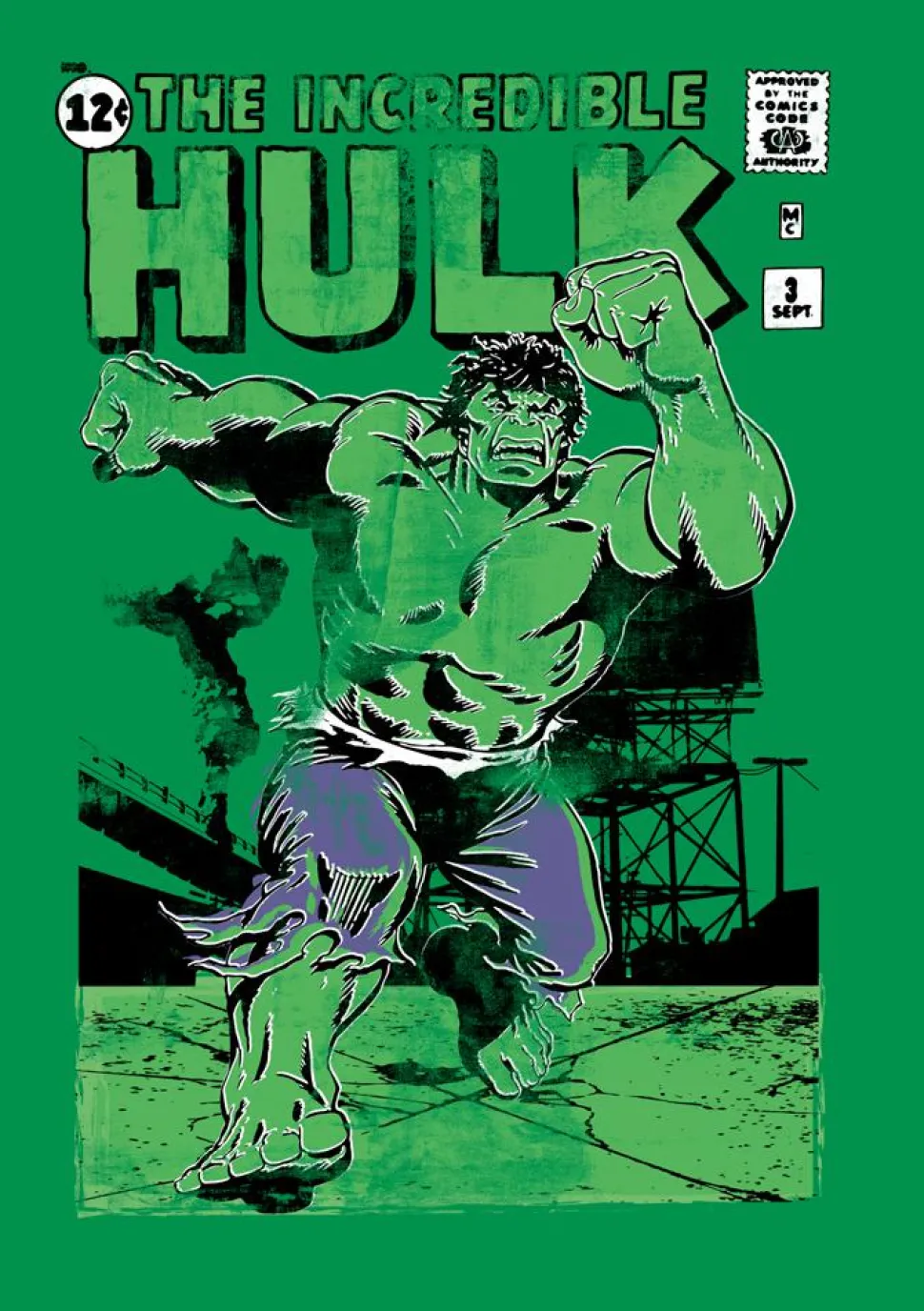 Hulk - The Incredible Hulk Green Male T-Shirt