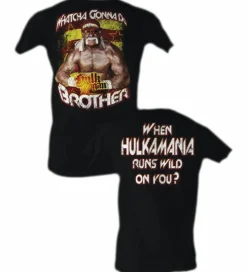 Hulk Hogan - Runs Wild Black Male T-shirt