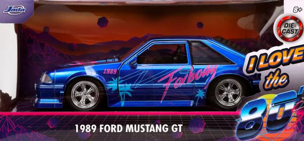 I Love the 80’s - 1989 Ford Mustang GT 1/24th Scale Die-Cast Vehicle Replica