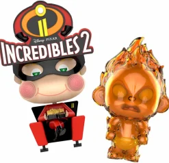 Incredibles 2 - Movbi & Jack-Jack Cosbaby 3.5-5” Hot Toys Bobble-Head Figure 2-Pack
