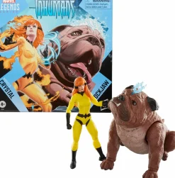 Inhumans - Crystal & Lockjaw Marvel Legends Deluxe 6" Action Figure 2-Pack