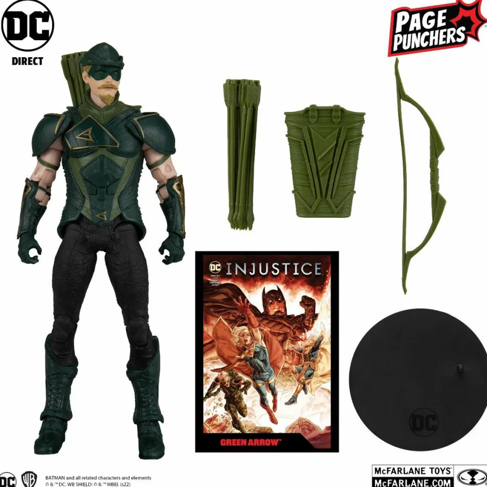 Injustice 2 - Green Arrow Page Punchers 7” Scale Action Figure with Comic Book