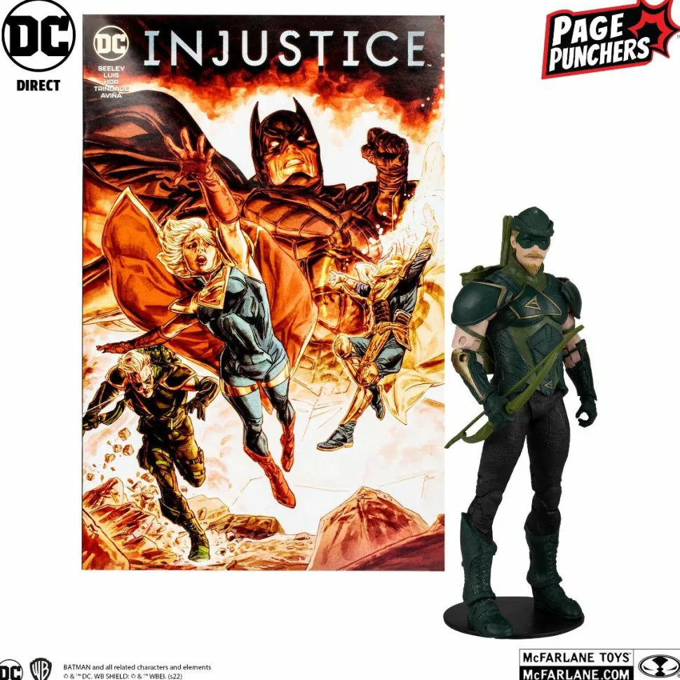 Injustice 2 - Green Arrow Page Punchers 7” Scale Action Figure with Comic Book