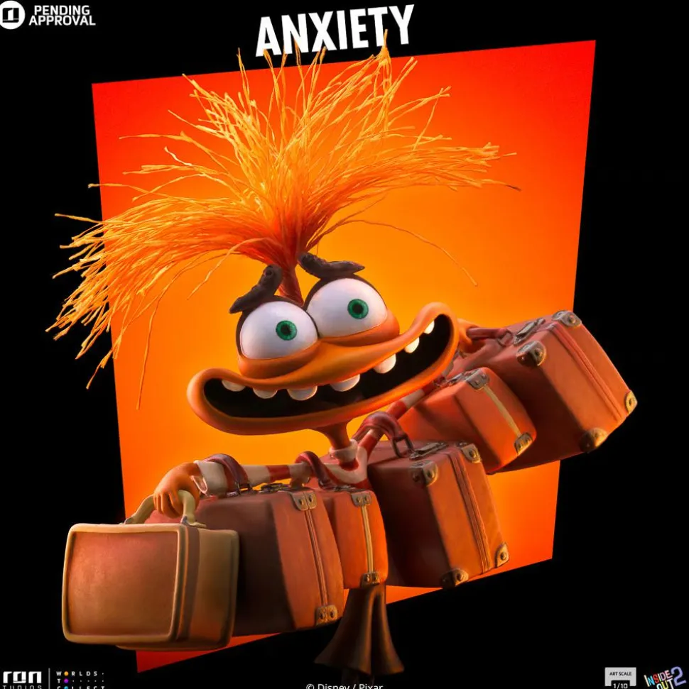 Inside Out 2 - Anxiety 1/10th Scale Statue